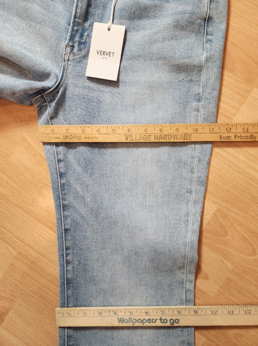 NWT Vervet Miranda Midrise Bootcut Lightwash Jeans Women's Size 33 (16) Stretch - Picture 9 of 16